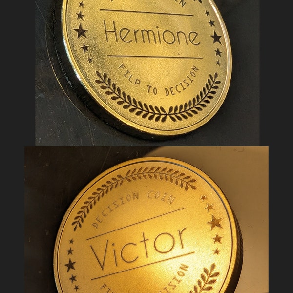 Personalized Coin,custom Flip Coin,decision Making Coin,couple Decision ...