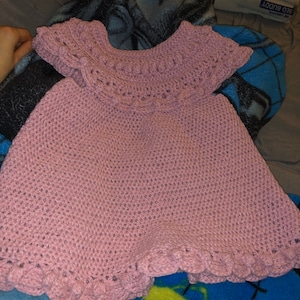 Crochet PATTERN Magnolia Dress Pattern N 429 Size 0-3 Months 3-6 Months ...
