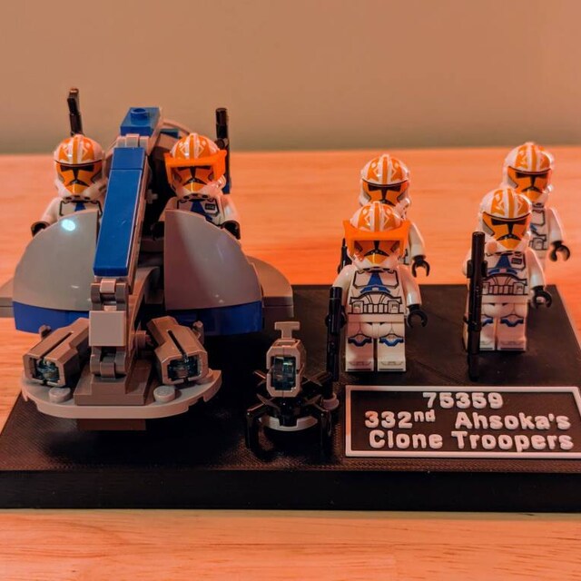 Display Stand for Lego Star Wars 75359 332nd Ahsoka's Clone