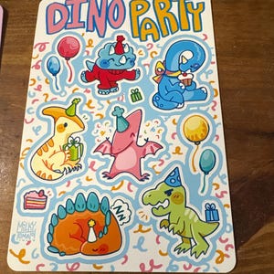 ディノパーティー防水ステッカーシート！ - Etsy 日本