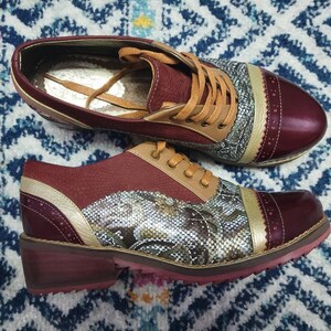 ローファー・オックスフォード CASTANER Women Laced up Shoes KAMPALA032OROCLARO Gold Women's Oxfords in Platinum Gold & White Leather | Women