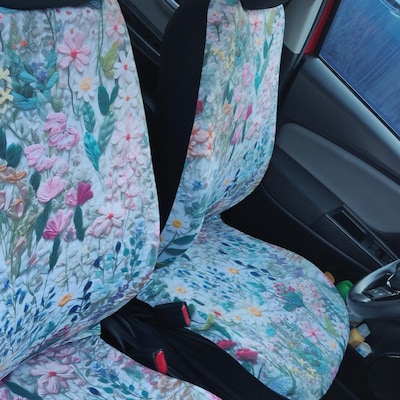 Cottagecore Flower Meadow Round Rug, Floral Round Area Rug Wildflowers ...