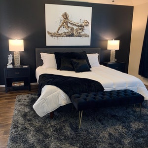 CANVAS ART Sensual Bedroom Wall Decor Dripping Gold Bedroom - Etsy