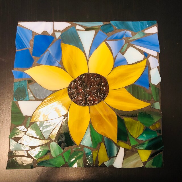 8x8 Sunflower Mosaic Kit - Etsy