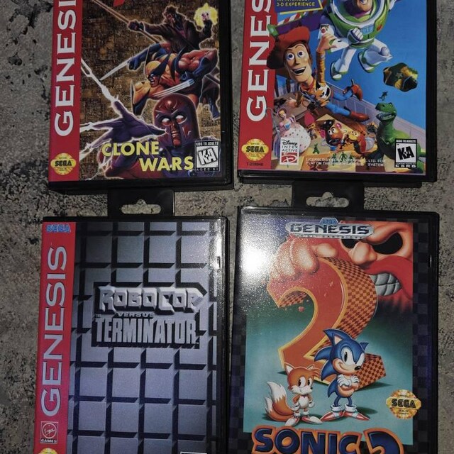 Sega 1988 Genesis Custom Replacement Reproduction Covers (Artwork