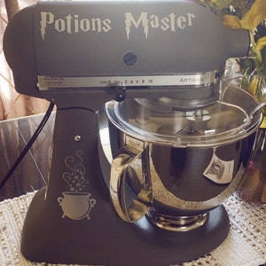 Potions Master Cauldron Vinyl Decal Set For Stand Mixers - Wizard, Wicca, Alchemy Theme