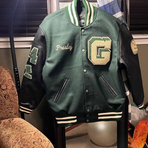 Custom Varsity Letterman Monogram Letter Jacket Genuine - Etsy