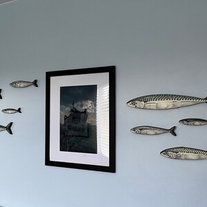 1 Large Mackerel Fish Contemporary Wall Sculpture, Fish Art, Original ...