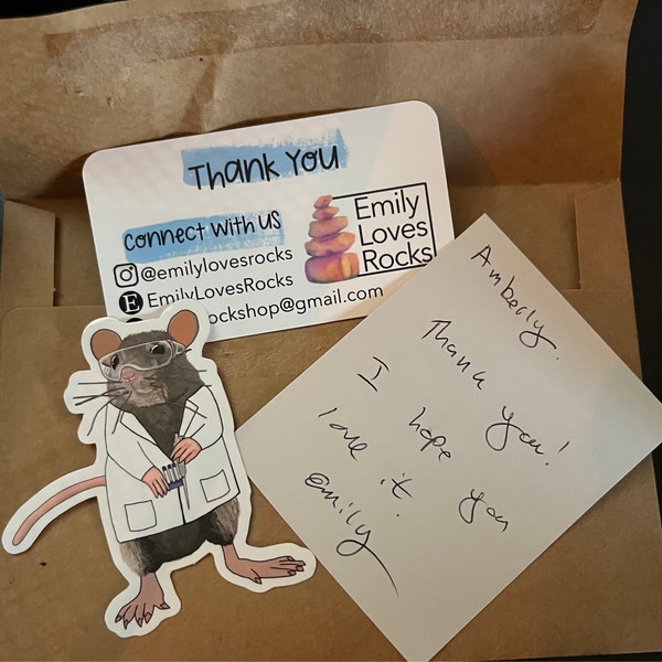 Lab Rat Vinyl Sticker - Etsy