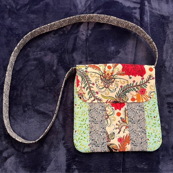 Varsity Messenger Bag PDF Sewing Pattern – Crossbody Bag DIY Pattern ...