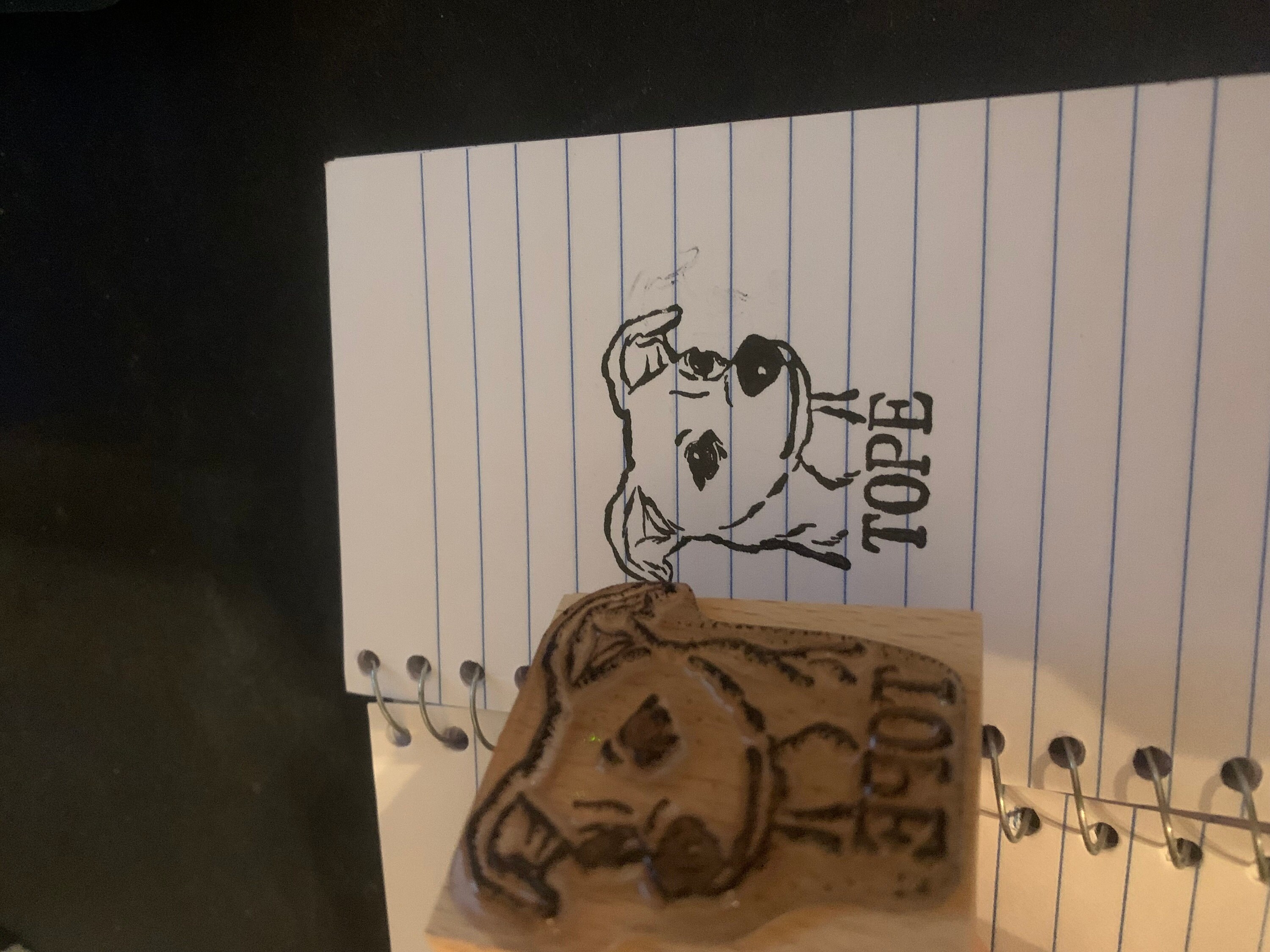 Personalized Custom Pet Rubber Stamp - Hand-Drawn Portraits for Pet Lovers