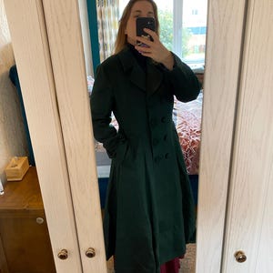 Vintage Inspired Long Wool Coat, Winter Coat Women, Wool Coat
