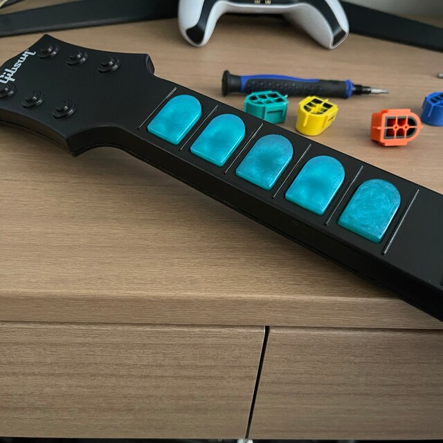 Custom Guitar Hero Fret Buttons & Controllers by SausageMods