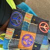Mini Hippie Crossbody Bag - Small Canvas & Jacquard Top Zip Sling Bag, Handmade Boho Hobo Purse