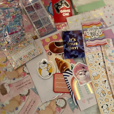 Surprise Stationery Paper Kawaii Grab Bag Kawaii Sticky - Etsy
