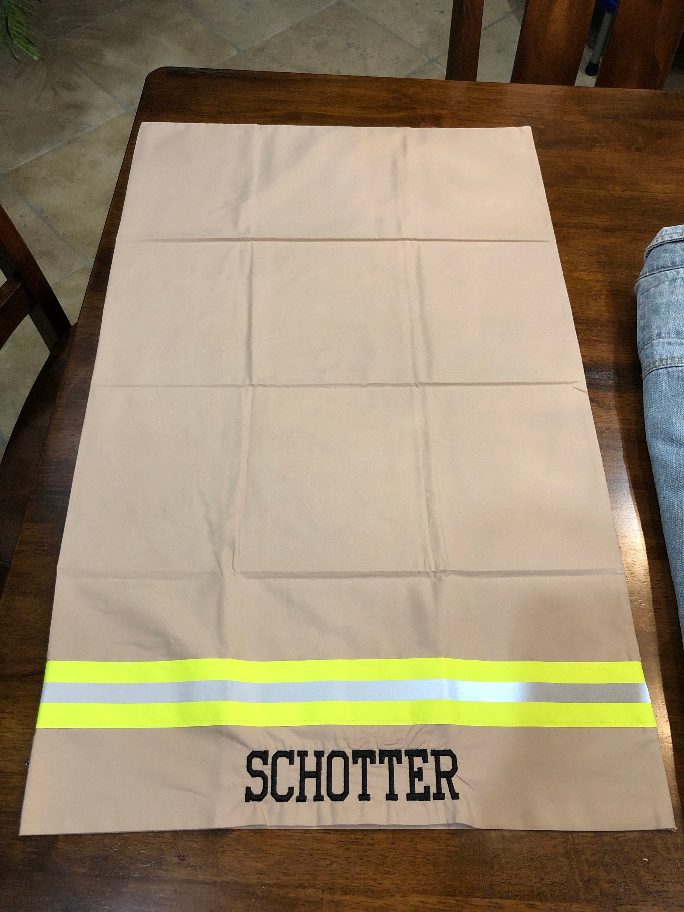 Firefighter Personalized Embroidered Pillowcase, Firefighter Gift, Gift for Him, Firefighter Wedding Gift, Groomsmen, Housewarming Gift