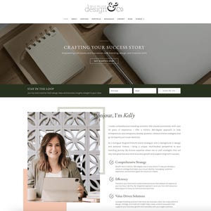 Wellness Health Coach WordPress Template / Divi Child Theme Ellen / Nutrition Coach / Therapist