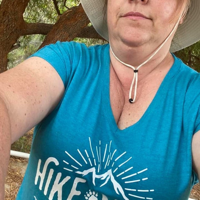 Hiking Shirt Hike More Worry Less Ladies' V-neck T-shirt Adventure