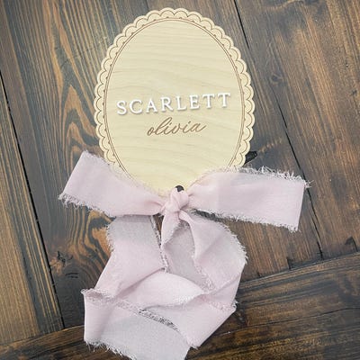 Floral Wooden Milestone Cards