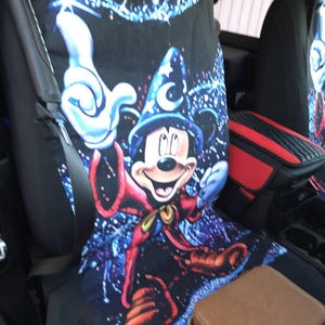 Sorcerer Mickey Car Seat Covers Mickey Car Cover Disney Car
