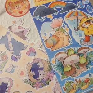 Rainy Day Sticker Sheet / Cute Stickers - Etsy
