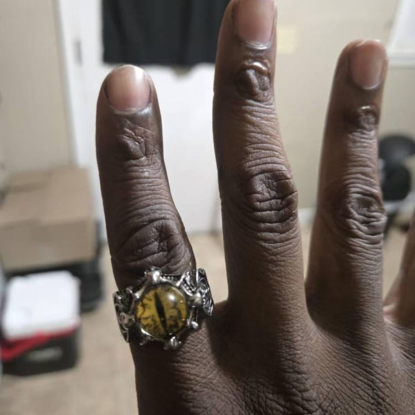 Bague Neelam Aghori Mantrik Kali Shakti - Pierre De Pouvoir & Protection Psychique