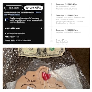 Etsy buyer added a photo of their purchase