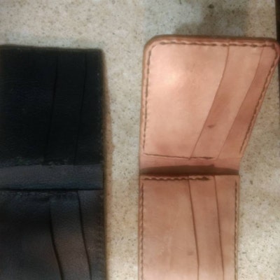 Leather Bi-fold Wallet Acrylic Template Set Leather Wallet - Etsy