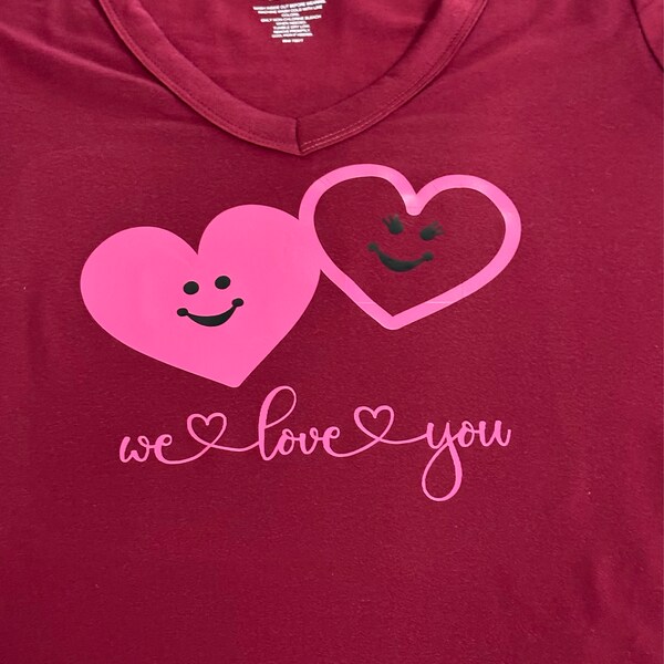 We Love You SVG Cut File for Cricut and Silhouette With Heart Detail ...