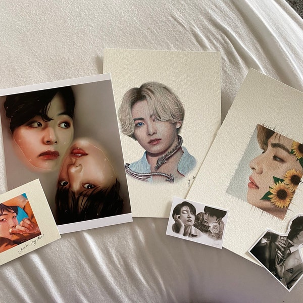 BTS Jungkook Colored Pencil Drawing : PRINT From Original Fanart - Etsy