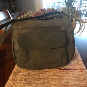 Grey Water Resistant Nylon Messenger Bag Shoulder Bag - Etsy