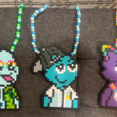 Custom Ghost Kandi Necklace - Etsy