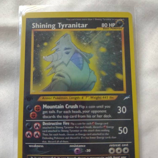 ポケモンカード　Shining Tyranitar 113/105 英語版 Shining Tyranitar 113/105 Neo Destiny - Wizards - English