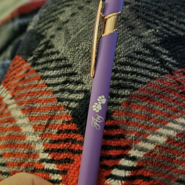 Personalized Luxurious Soft Touch Rose Gold Pen, Rubberized Soft Touch ...