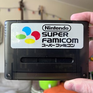 ファミコン　スーパーファミコンゲームカートリッジ21本 スーパーファミコンカートリッジのゲームラベル交換用。本物のような