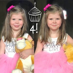 Girls Birthday Dress Pink and Silver Birthday Outfit 1st 2nd | Etsy