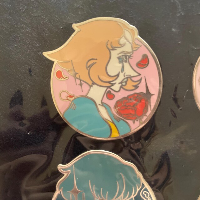 Pink Pearl Enamel Pin - Etsy