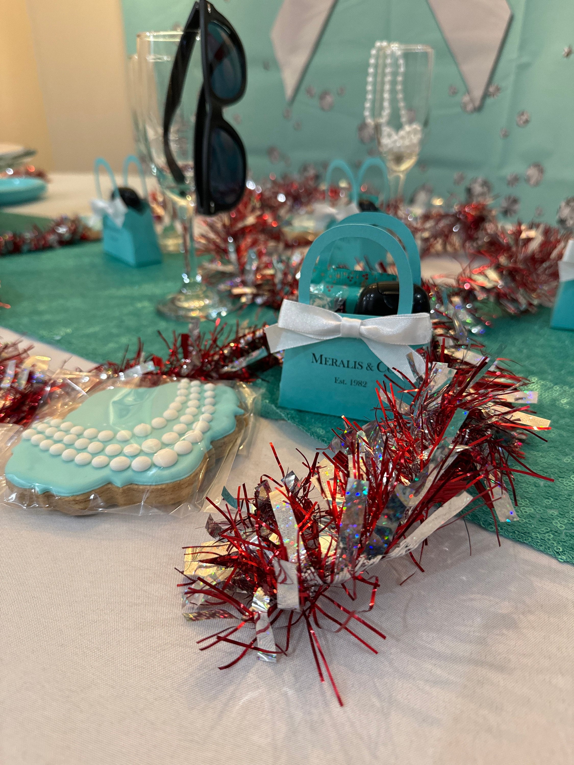 Personalisierte Mini-Geldbörse, Rotkehlchen-Ei-Farbe mit weißer Schleife. Babypartys, Brautpartys, Verlobungen, Sweet 16, Hochzeitssüßigkeiten, 10er-Set
