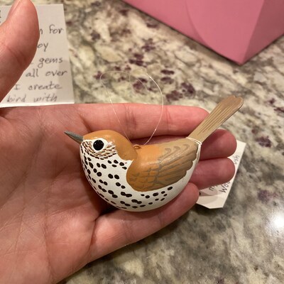 Bird Tufted Titmouse Handmade Sculpted Ornament - Etsy