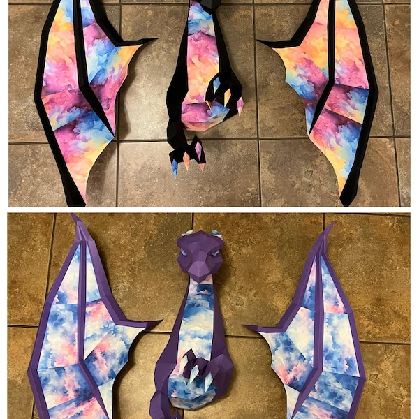 DIY Papercraft Dragon: Turn This Printable PDF Pattern Into an ...