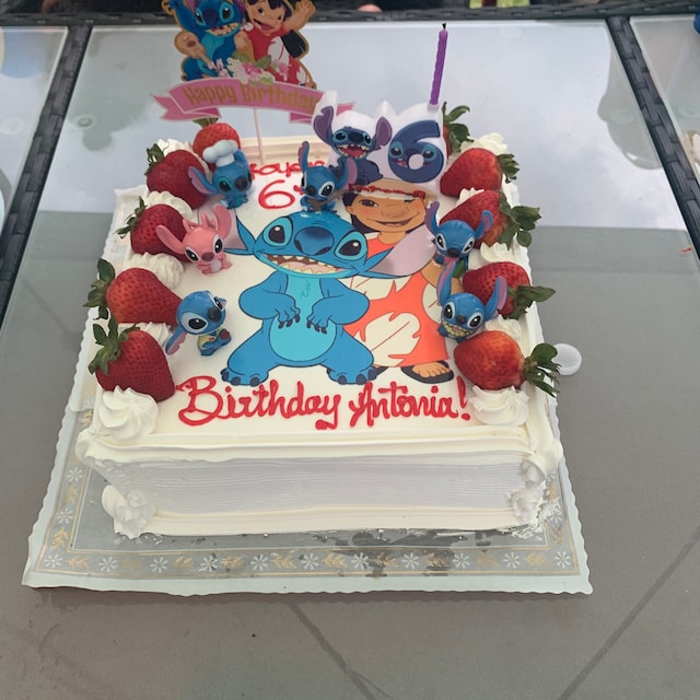 Lilo & Stitch Bougie danniversaire personnalisée, Cake Topper Wax