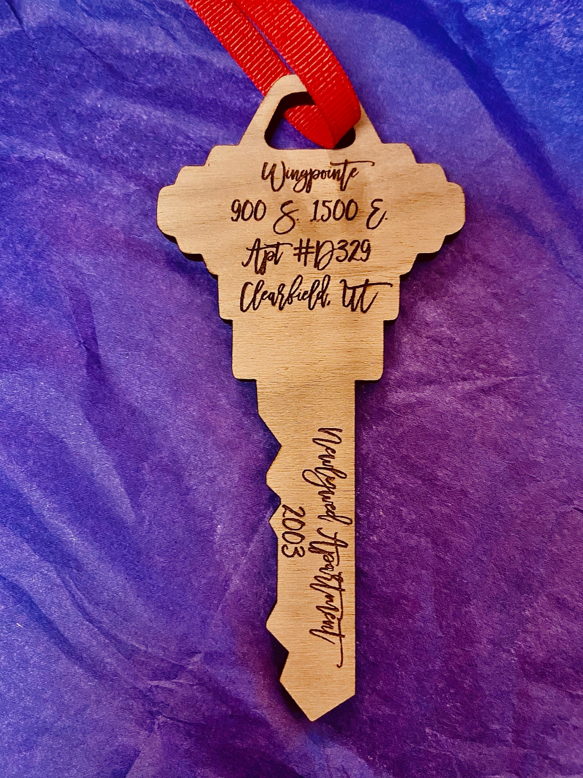 Our First Apartment Home 2025 holiday ornament - moving in together gift, Valentines Day | JW Design Studio