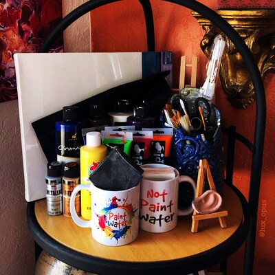 Mug à Café « Not Paint Water Art » Pour Enseignant - 425,2 G