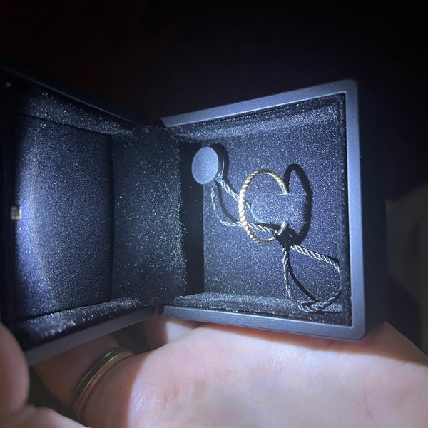 14k Gold Twist Rope Ring / Gold Braided Band Ring for Women / Twisted ...