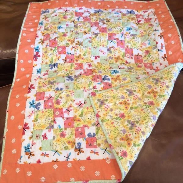 Baby Four Patch Quilt Pattern: Crib Size (PDF or Word Download) - Etsy