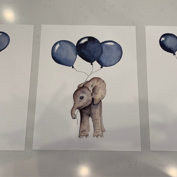 Nursery Wall Art Boy Nursery Decor Baby Animal Prints Baby Boy Wall ...
