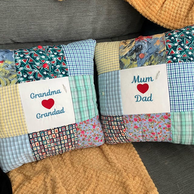 Memory Pillow Cushion Patchwork - Etsy