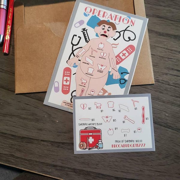 OPERATION STICKER GAME - Etsy