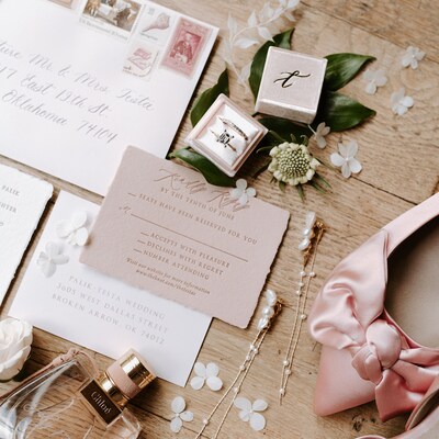 Posts 5 2 Oz Wedding Invitations Black and White Unused Vintage Postage