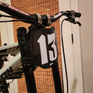Personalized ODI Downhill Plate Decal Pack: Custom MTB Number